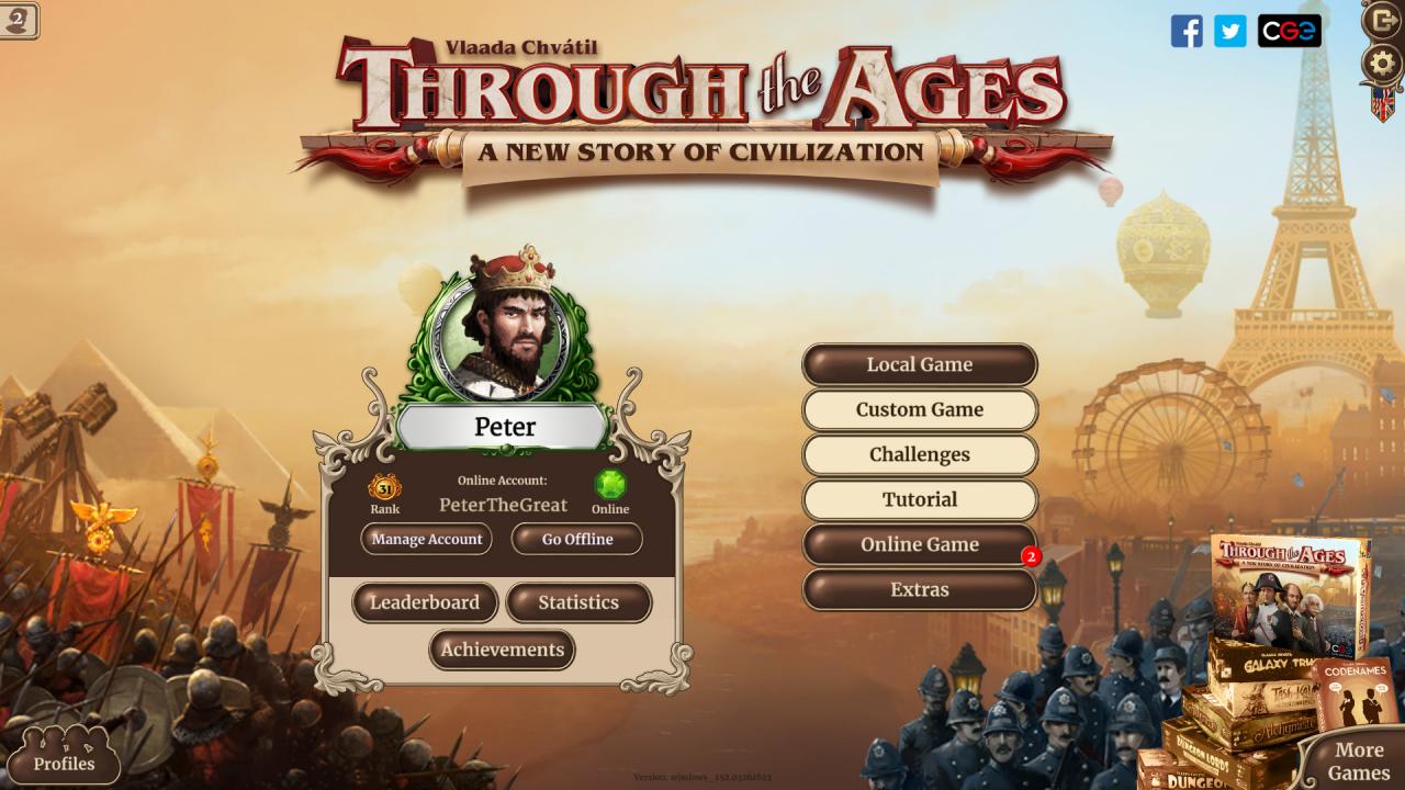 [$ 14.97] Through the Ages EU Steam Altergift