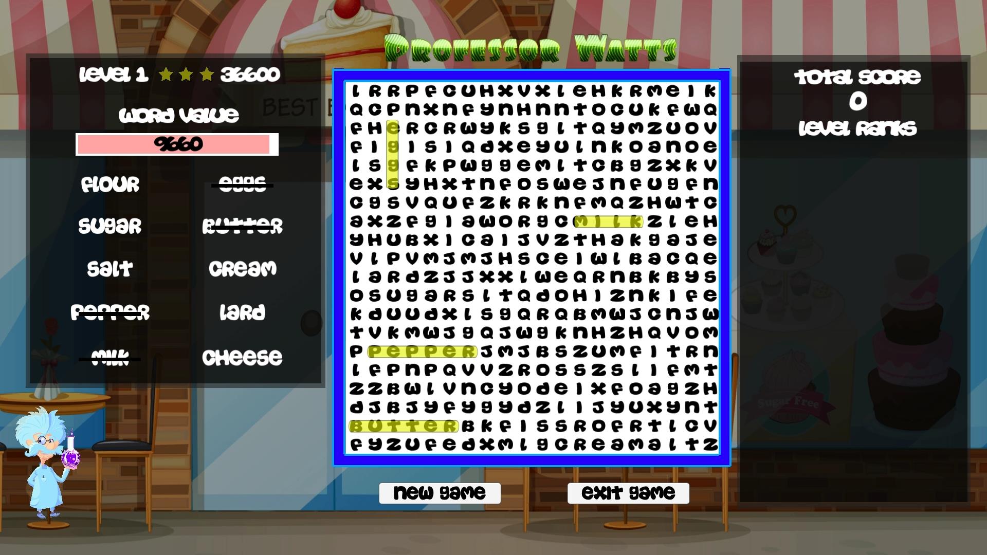 [$ 0.47] Professor Watts Word Search: Yummy Foods Steam CD Key