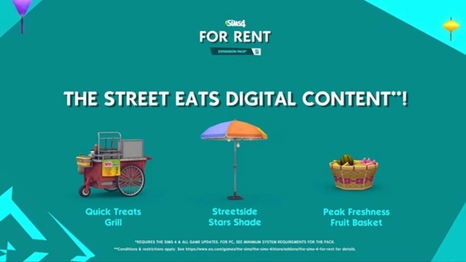 [$ 1.57] The Sims 4 - For Rent: Street Eats Digital Content DLC Origin CD Key