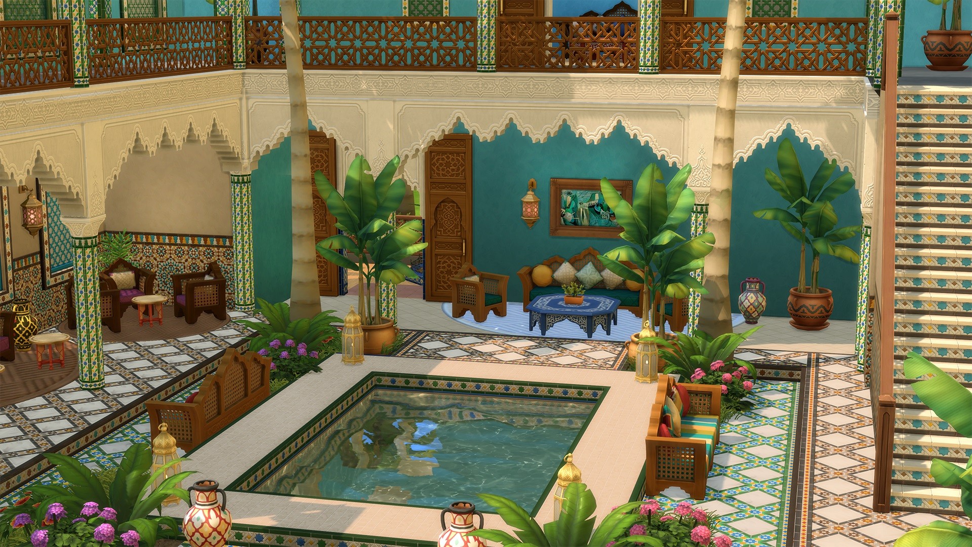 [$ 5.28] The Sims 4 - Courtyard Oasis Kit DLC Origin CD Key