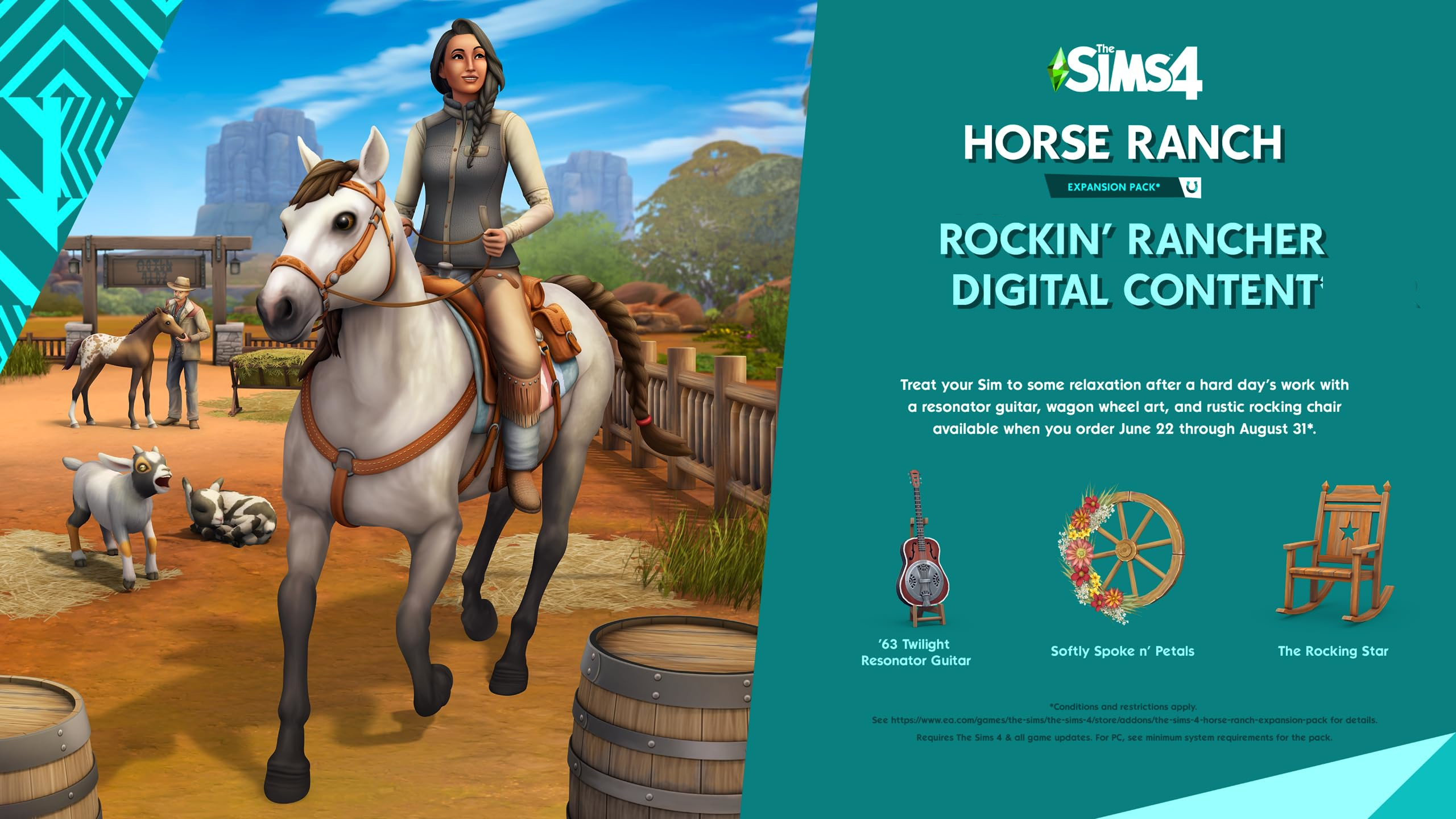 [$ 2.12] The Sims 4 - Horse Ranch - Rockin' Rancher DLC Origin CD Key