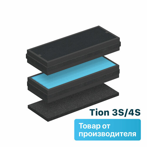 Комплект фильтров Тион для бризера Tion 4S ( G4 + HEPA H13 + AK-4S ) + фильтр F5 фото