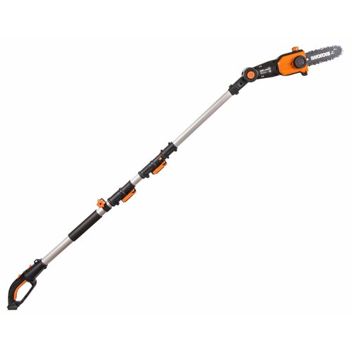 Цепная пила аккумуляторная телескопическая WORX WG349E.9, 20В, 20 см, без АКБ и ЗУ фото