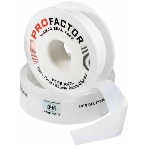 ФУМ лента PROFACTOR PF Professional белая Ф85 мм 19мм х 0,25мм х 15м PF FE 530 фото