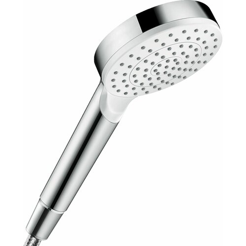 Лейка для душа hansgrohe Crometta 1jet 26331400 хром/белый хром круглая 100 мм 1 фото