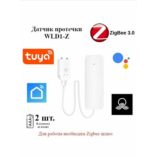 Zigbee датчик протечки воды Tuya WLD1-Z, беспроводной фото