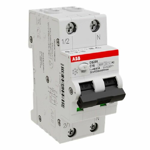 Автоматический выключатель дифференциального тока ABB DS201 C16 AC30 ABB 2CSR255080R1164 фото