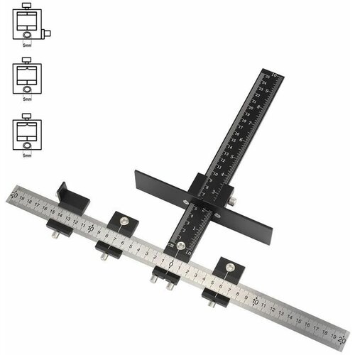 Кондуктор для сверления DGA-002 WOODWORK для установки мебельных ручек фото