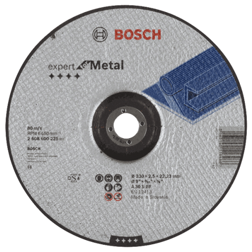 Набор отрезных дисков BOSCH Expert for Metal 2608600225, 230 мм, 10 шт. фото