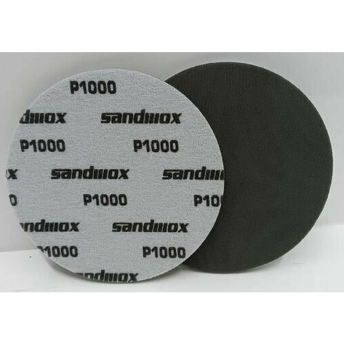 Шлифовальный диск на поролоновой основе SANDWOX SUPER FINE FOAM 150мм, Р1000, 1шт. фото