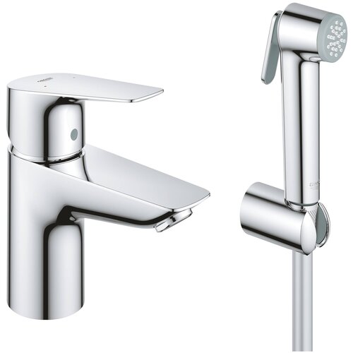 Смеситель с гигиеническим душем Grohe BauEdge 23757001,  серебристый хром 1500 мм фото