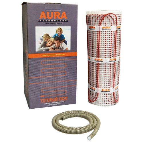 Нагревательный мат, AURA, Heating МТА 150 Вт/м2 2250Вт, 15 м2, 3000х50 см, длина кабеля 2 м фото