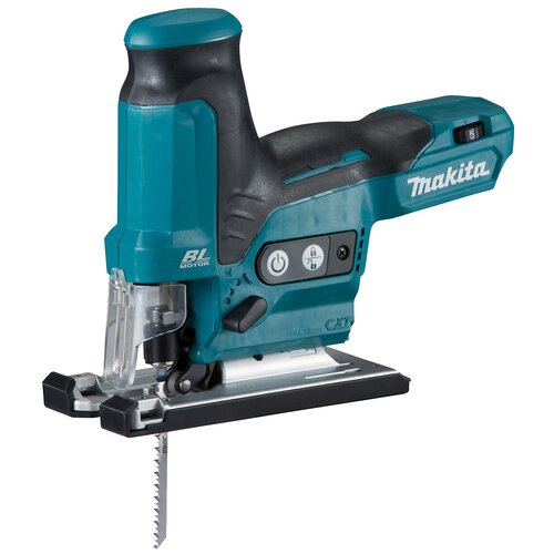 Аккумуляторный электролобзик Makita JV102DZ 0 коробка, без аккумулятора черный/синий фото