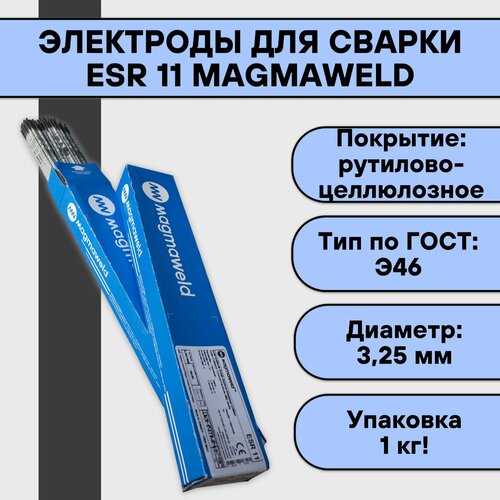 Электроды для сварки ESR 11 ф 3,25 мм (1,0 кг) Magmaweld фото