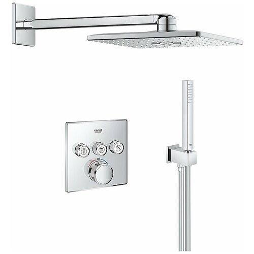 Верхний душ Grohe Rainshower SmartActive Cube 34706000,  хром хром 1500 мм фото