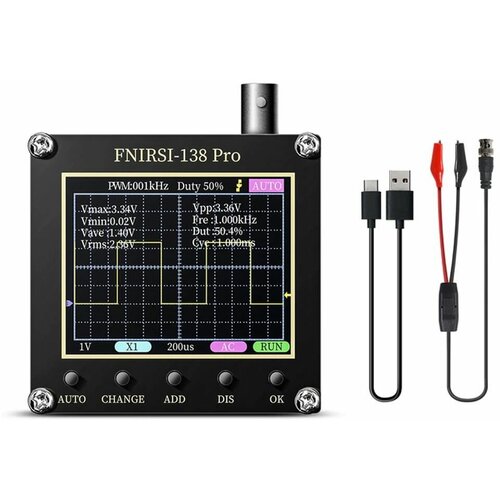 Портативный осциллограф FNIRSI DSO-138 PRO без батареи фото