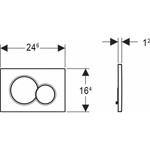 Кнопка смыва Geberit Sigma 20 115.882. SN.1 нержавеющая сталь фото