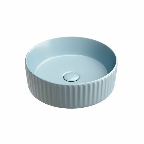 Накладная раковина круглая Ceramicanova Element голубая матовая CN6057ML фото