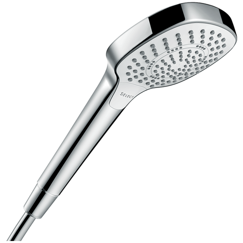 Лейка для душа hansgrohe Croma Select E Multi 26810400 белый/хром хром квадратная 110 мм 3 фото