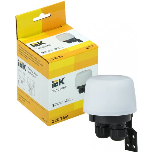 IEK Фотореле ФР 603 2200ВА IP66 бел. IEK LFR20-603-2200-K01 фото