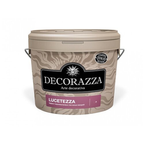 Декоративное покрытие Decorazza Lucetezza, argento LC-001, 1 кг, 1 л фото