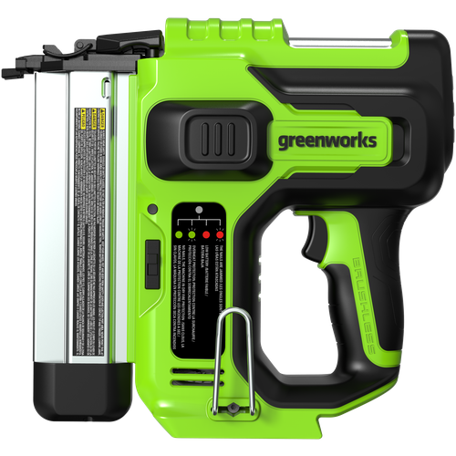 Нейлер аккумуляторный Greenworks, гводезабивной пистолет Арт. 3400707, 24V, без АКБ и ЗУ фото