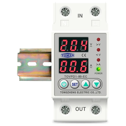 Реле контроля напряжения и тока TOMZN TOVPD1-40-EC 40A фото