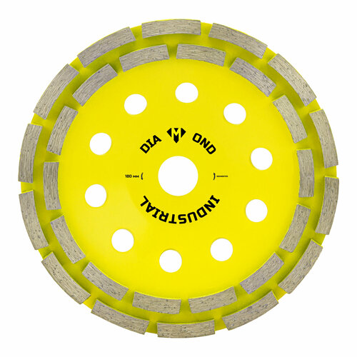 Чашка алмазная зачистная двухрядная 180 мм Diamond Industrial фото