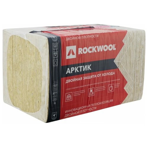 Каменная вата Rockwool Арктик 1000x600х100мм 5 шт фото