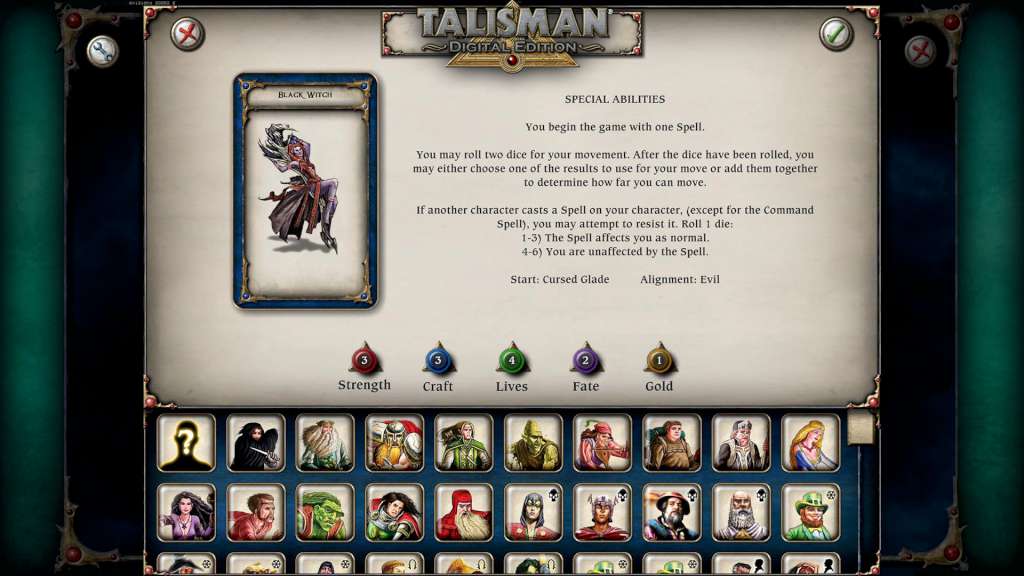 [$ 1.37] Talisman: Digital Edition - Black Witch Character Pack Steam CD Key