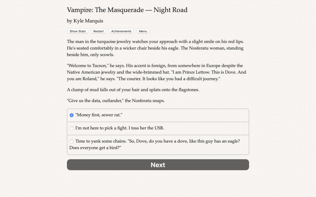 [$ 10.21] Vampire: The Masquerade - Night Road Steam CD Key