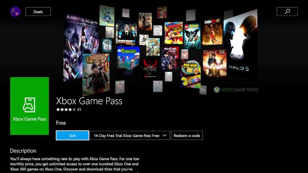 [$ 1.8] Xbox Game Pass for PC - 1 Month Trial Windows 10/11 PC CD Key (ONLY FOR NEW ACCOUNTS, valid for a week after purchase)
