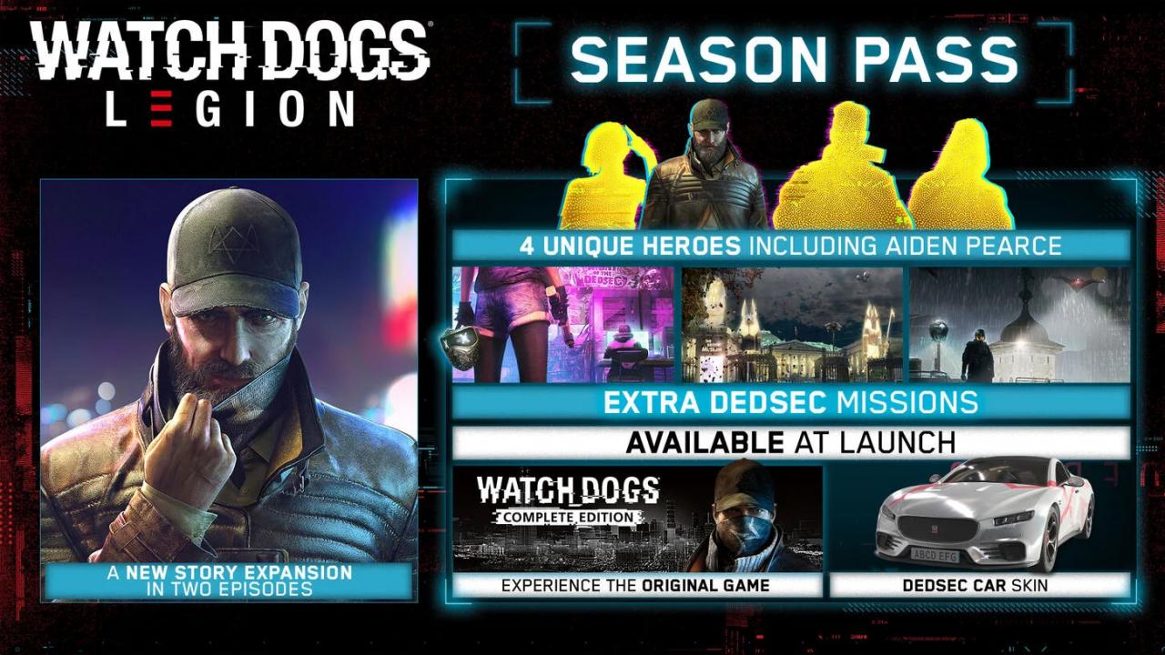 [$ 20.9] Watch Dogs: Legion - Season Pass DLC US Ubisoft Connect CD Key