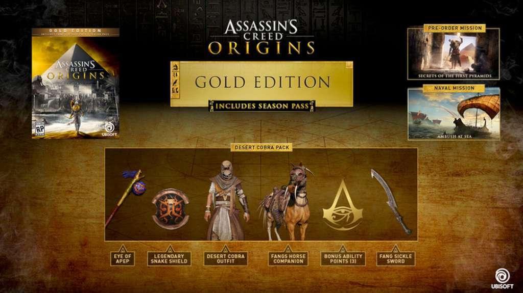 [$ 5.55] Assassin's Creed: Origins Gold Edition PlayStation 4 Account