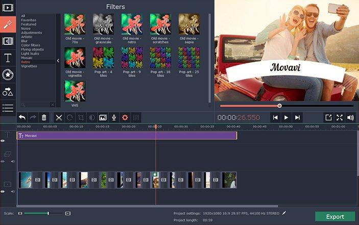 [$ 18.43] Movavi Video Editor 15 Key (Lifetime / 1 PC)