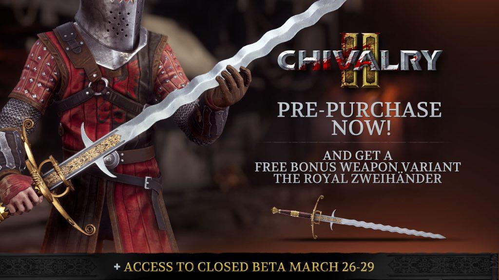 [$ 11.29] Chivalry 2 + Preorder Bonus Epic Games CD Key