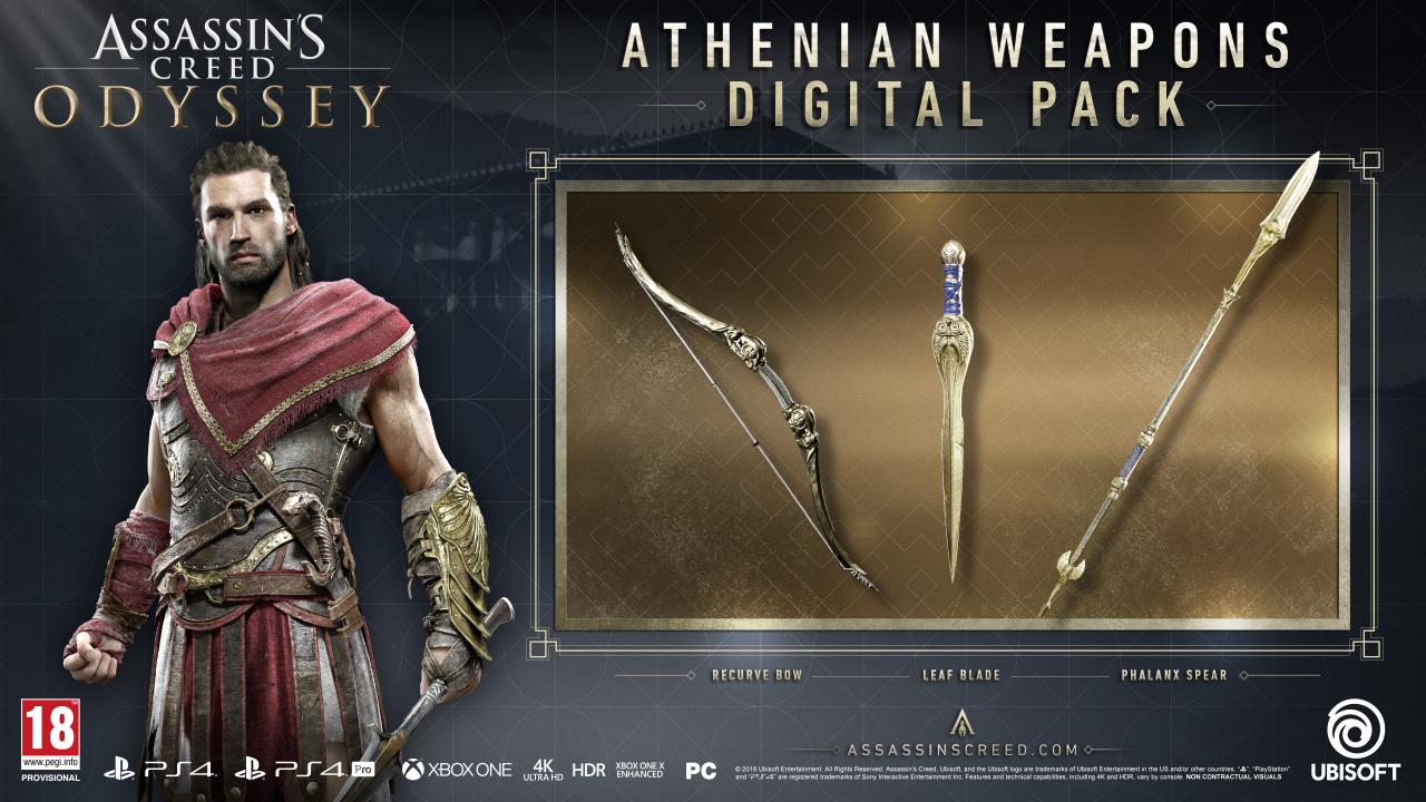 [$ 8.06] Assassin's Creed Odyssey - Athenian Weapons Pack DLC EU PS4 CD Key