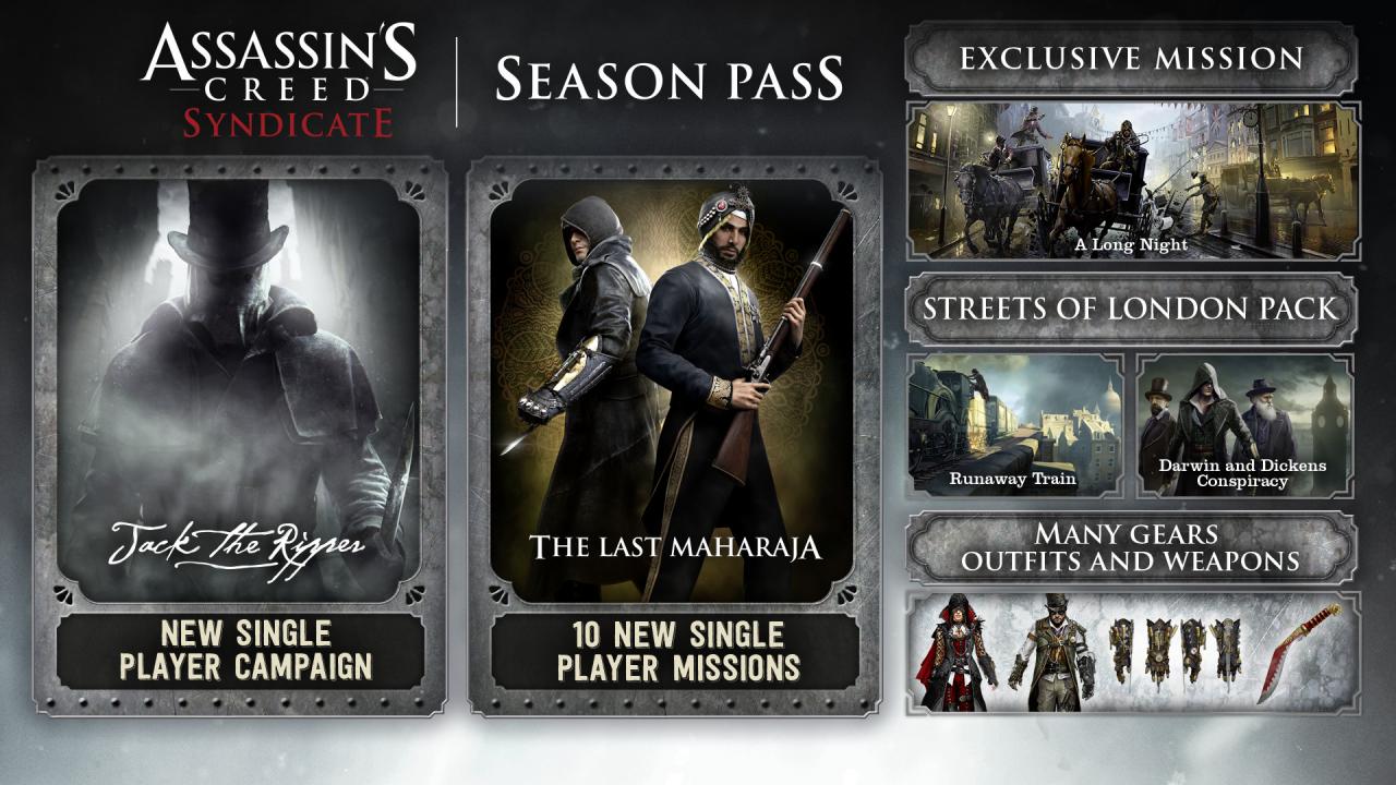 [$ 7.9] Assassin's Creed Syndicate - Season Pass Ubisoft Connect CD Key