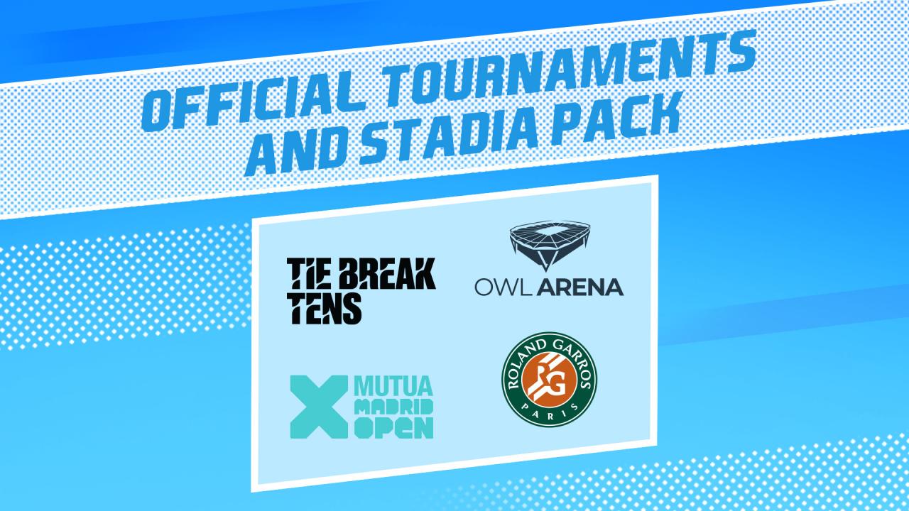 [$ 10.16] Tennis World Tour 2 - Official Tournaments and Stadia Pack DLC Steam CD Key