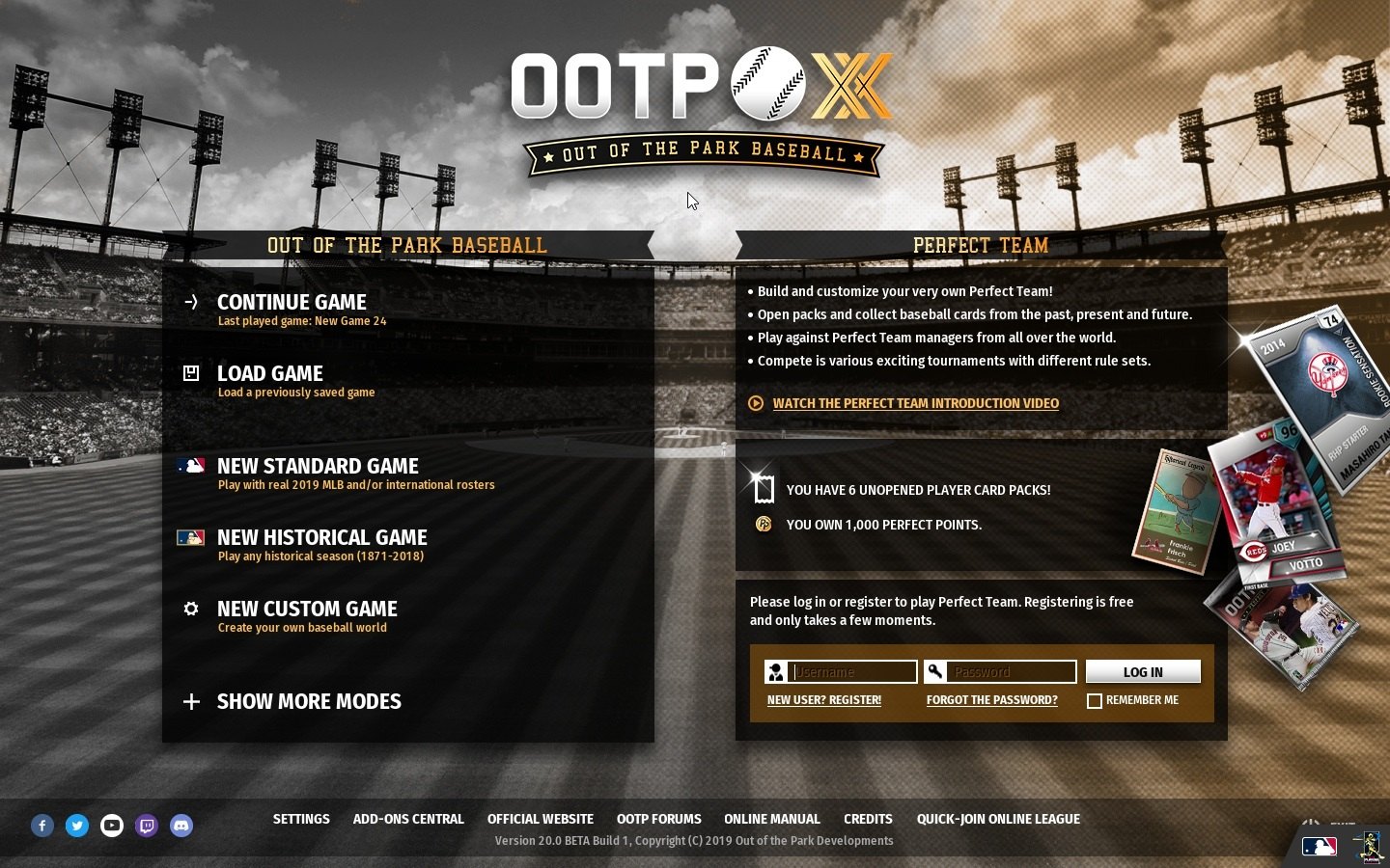 [$ 120.58] Out of the Park Baseball 20 Steam CD Key
