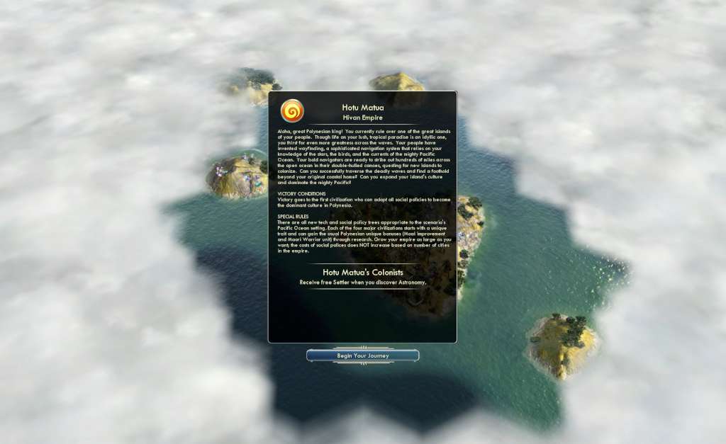 [$ 2.71] Sid Meier's Civilization V - Polynesian Civilization Pack DLC Steam CD Key