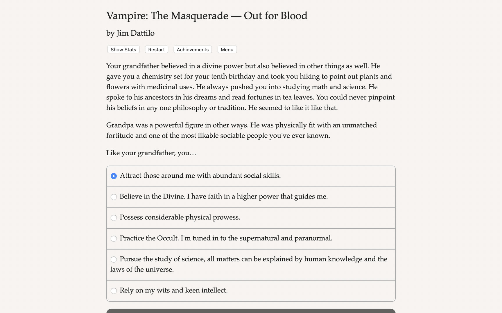 [$ 8.36] Vampire: The Masquerade - Out for Blood Steam CD Key