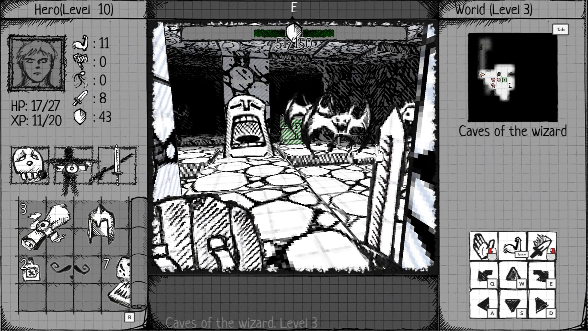 [$ 1.39] Drawngeon: Dungeons of Ink and Paper Steam CD Key