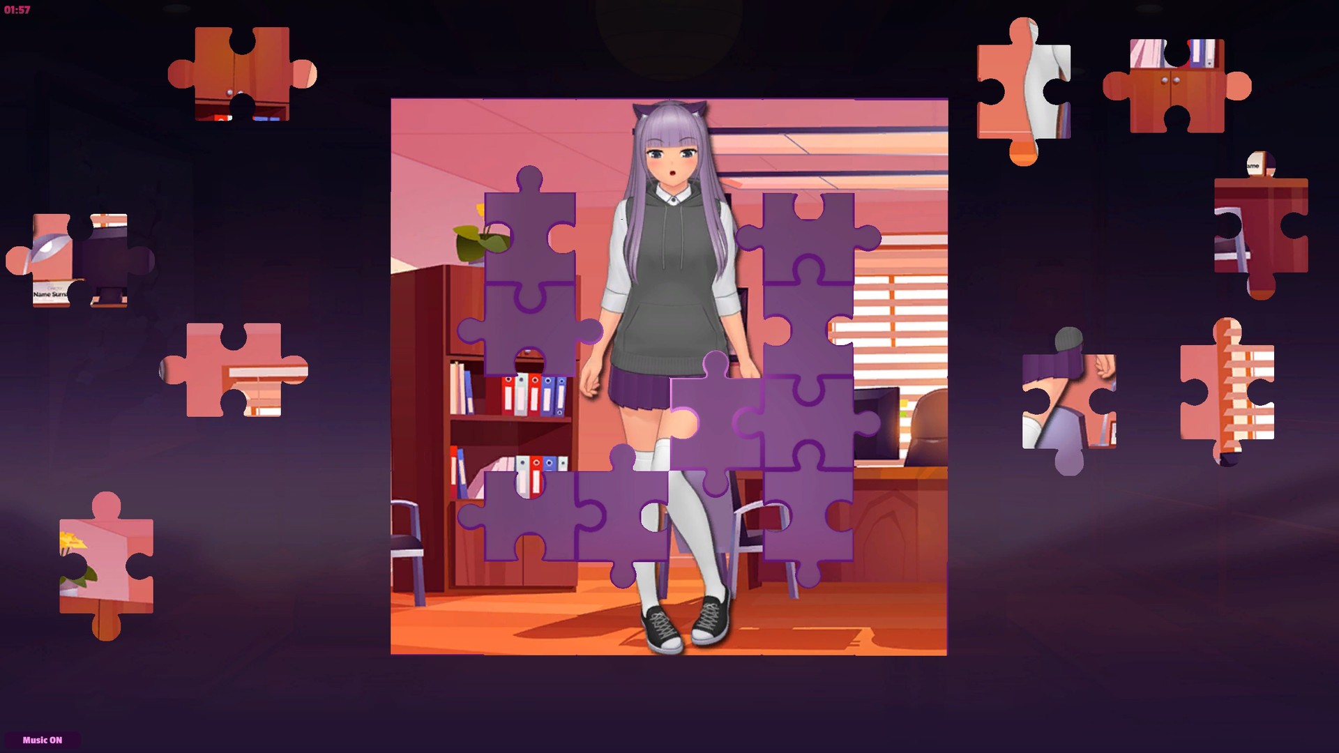 [$ 0.5] Anime Jigsaw Girls - Office Steam CD Key