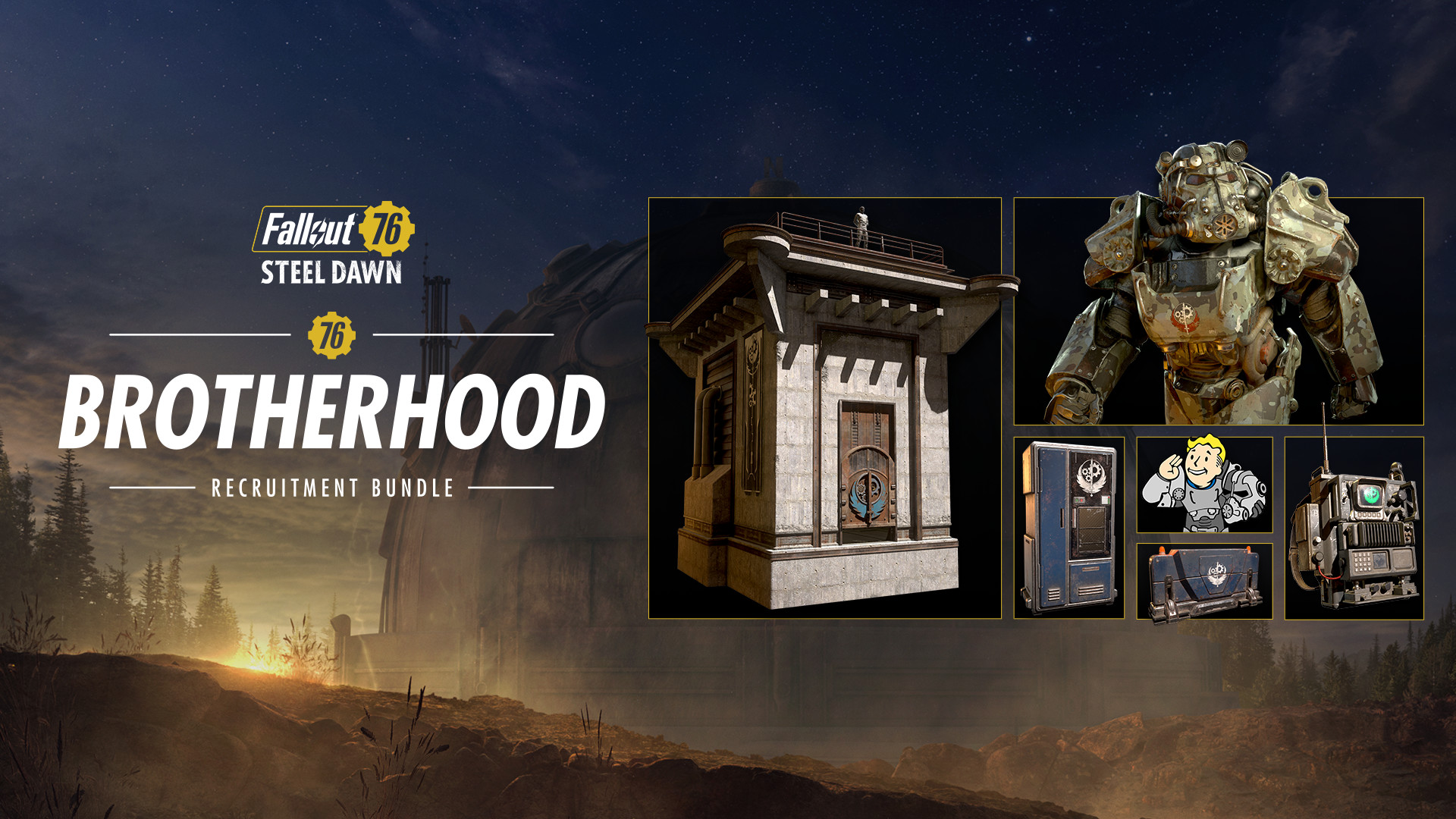 [$ 79.09] Fallout 76 - Brotherhood Recruitment Bundle DLC Steam CD Key