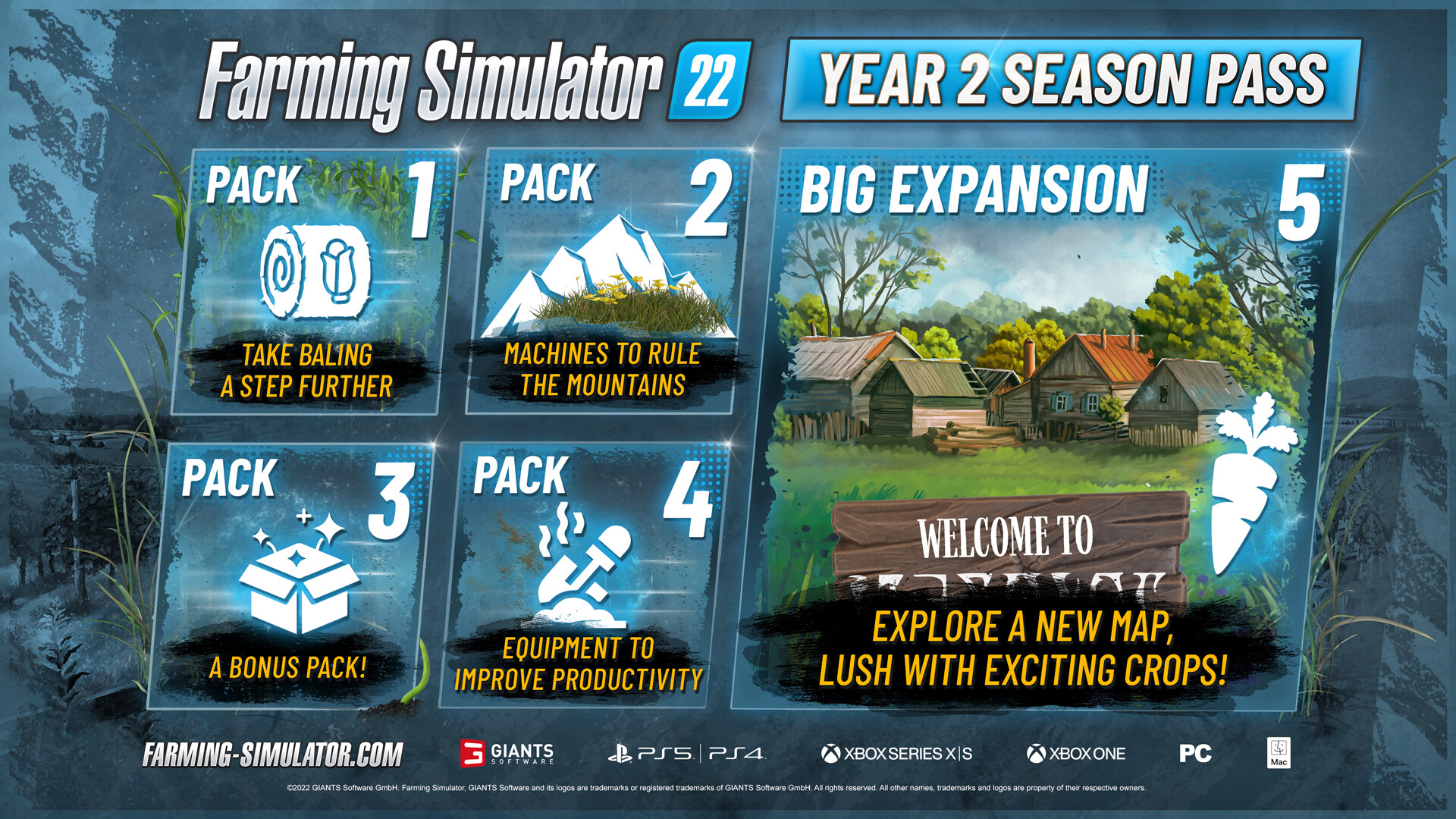 [$ 26.24] Farming Simulator 22 - Year 2 Season Pass DLC Steam CD Key