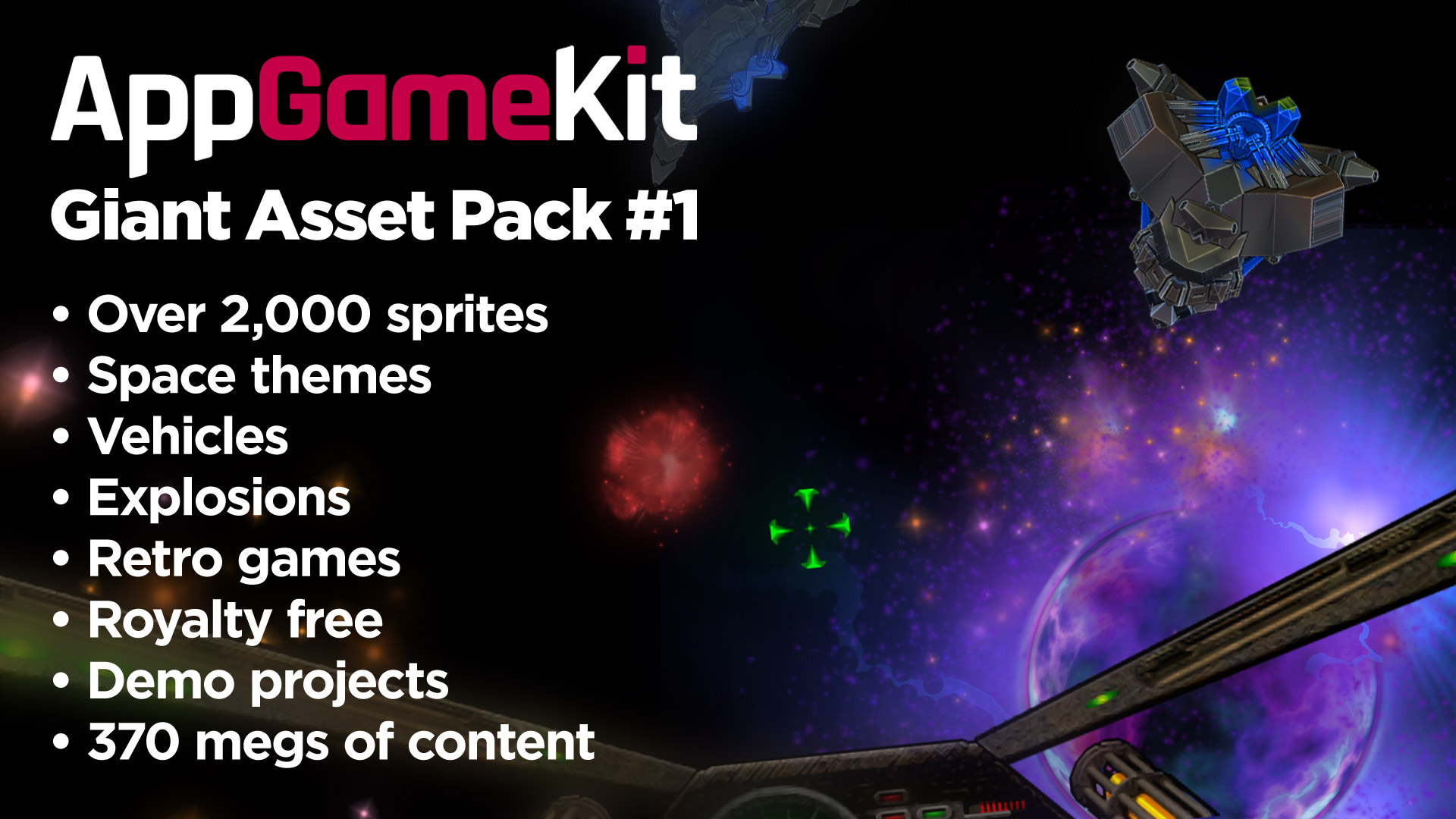 [$ 2.18] AppGameKit Classic - Giant Asset Pack 1 DLC EU Steam CD Key