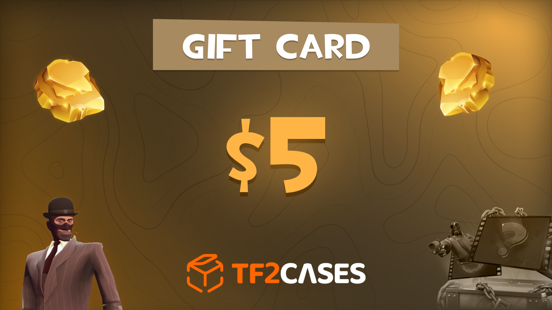 [$ 5.65] TF2CASES.com $5 Gift Card