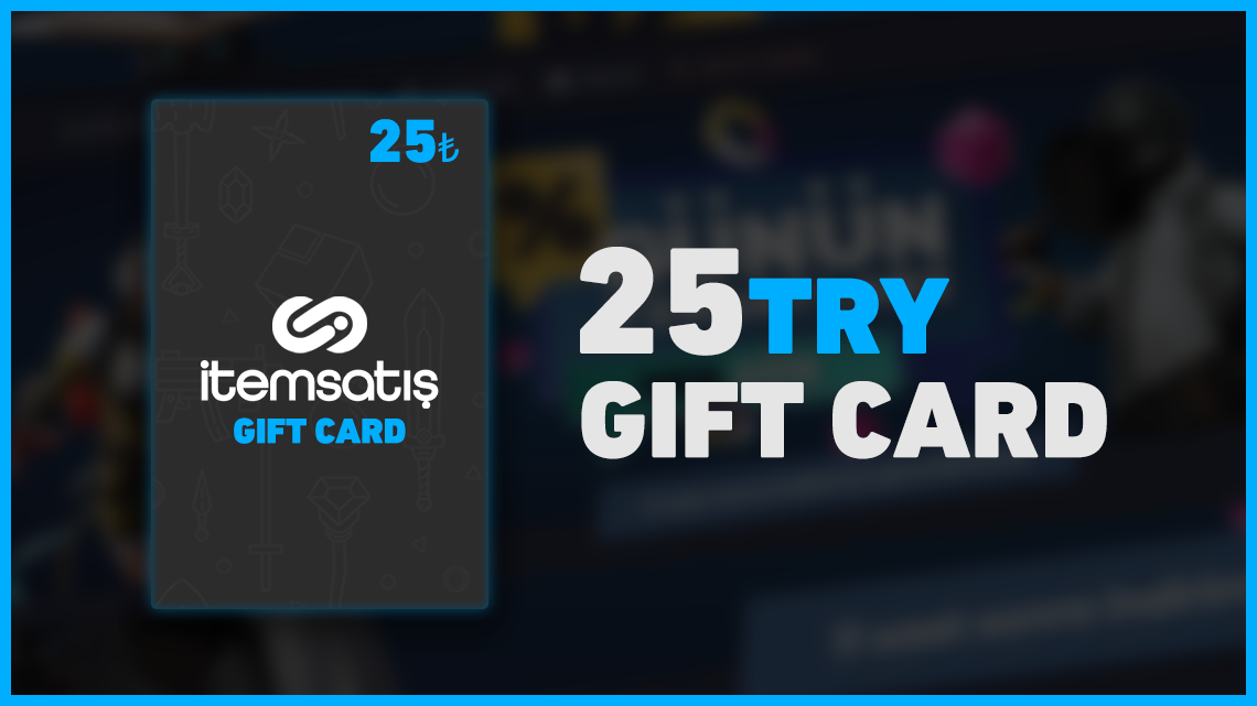 [$ 1.82] itemsatis 25 TRY Gift Card