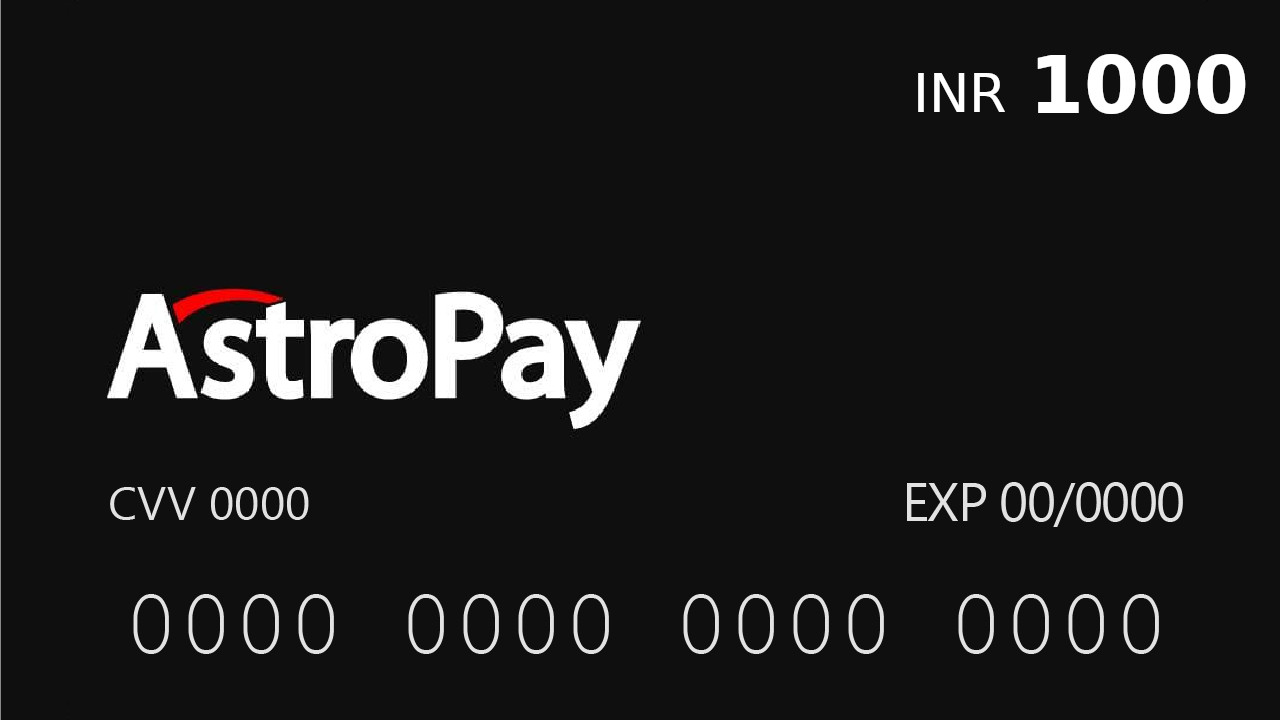 [$ 10.12] Astropay Card ₹1000 IN